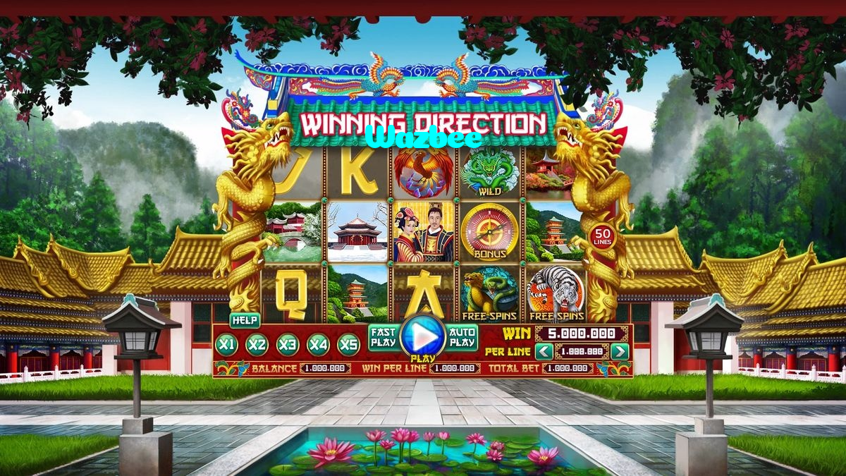 Wazbee casino presented on mobile device in Pakistan with slots and live games